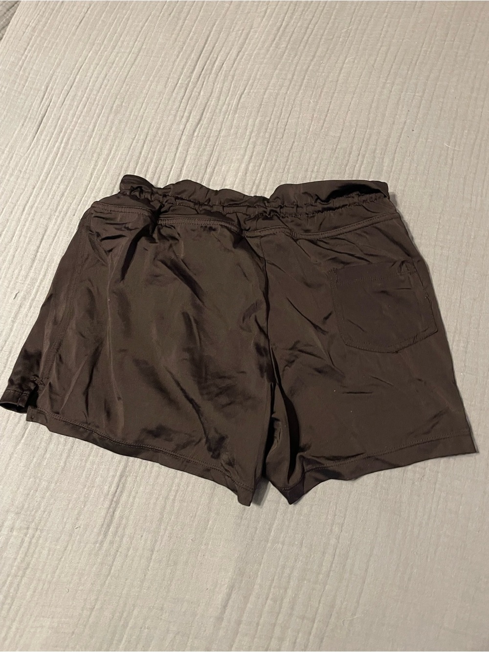 Women's Black Athletic Swim Shorts with Elastic Waist